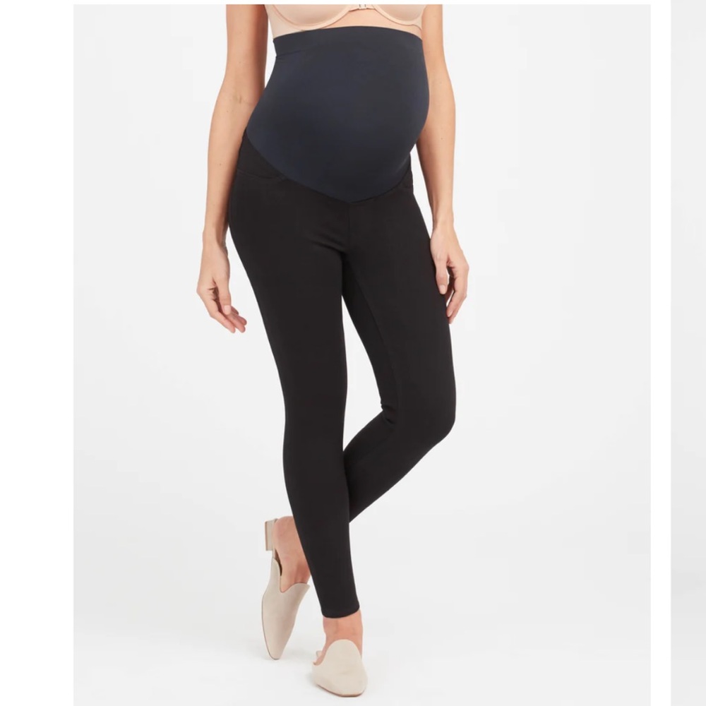 Spanx Mama Ankle Jean-ish Leggings Black Size Large Maternity Leggings